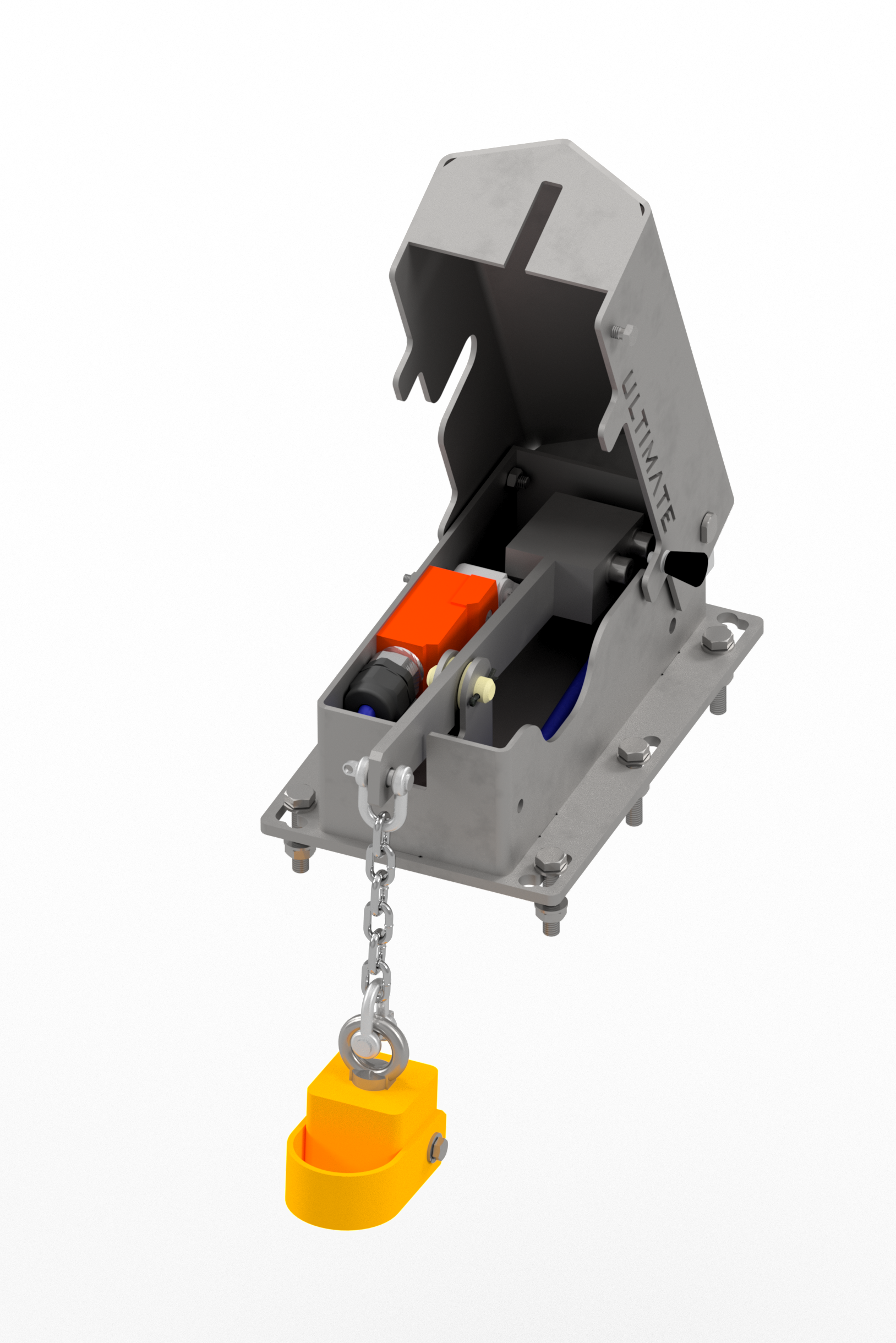 The Ultimate Limit stainless-steel overwind safety device for overhead cranes by Origin Ascent